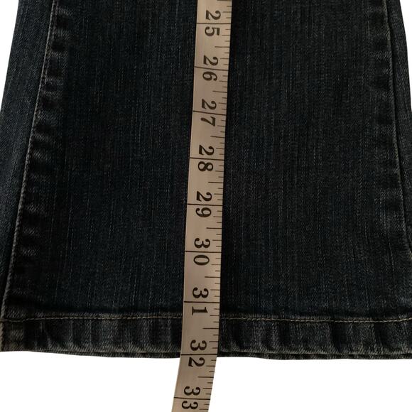 WHBM Jeans Women's Size 2 Signature Blanc Sculpting Blue Mid-Rise Flare Bootcut - Picture 7 of 8